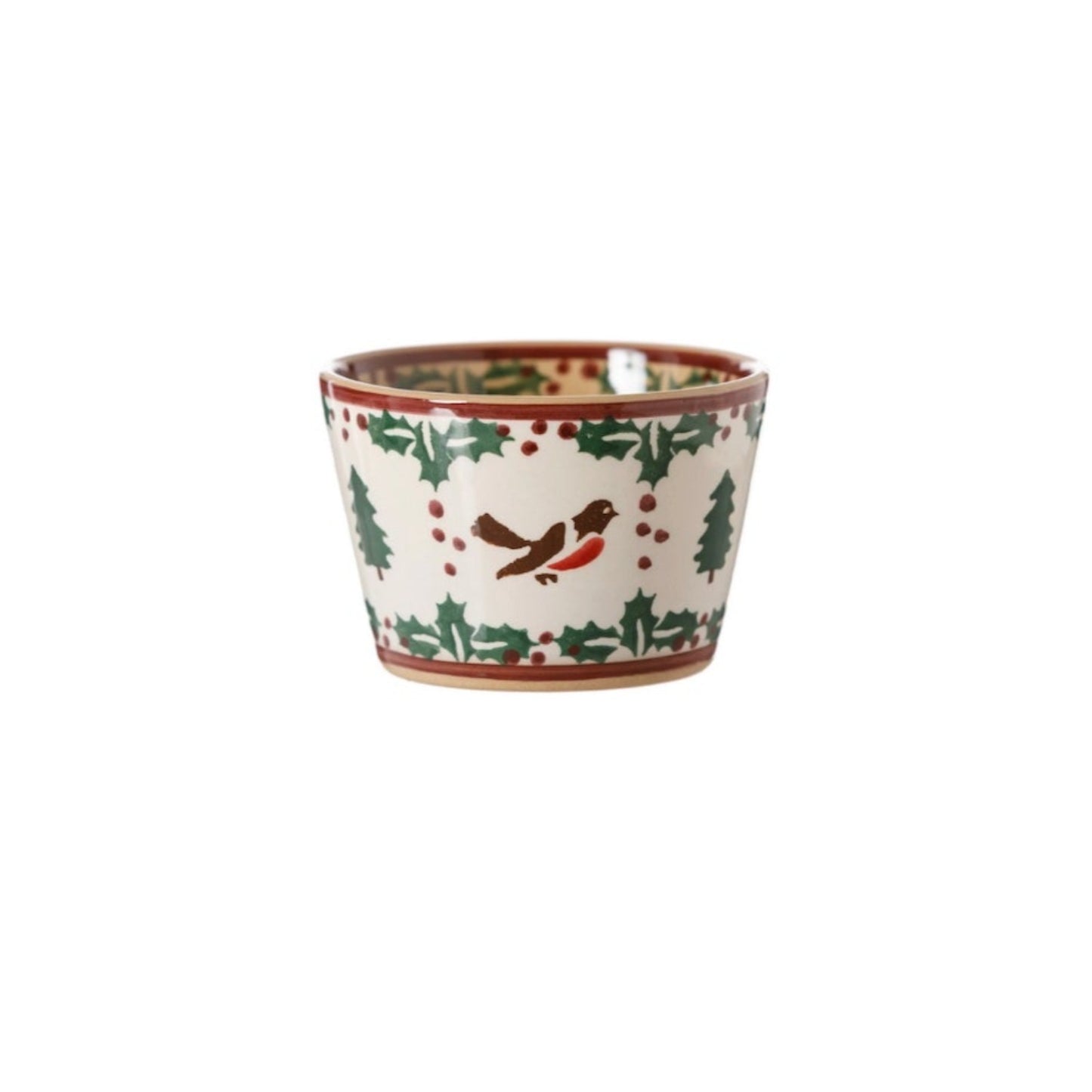 Winter Robin Custard Pot