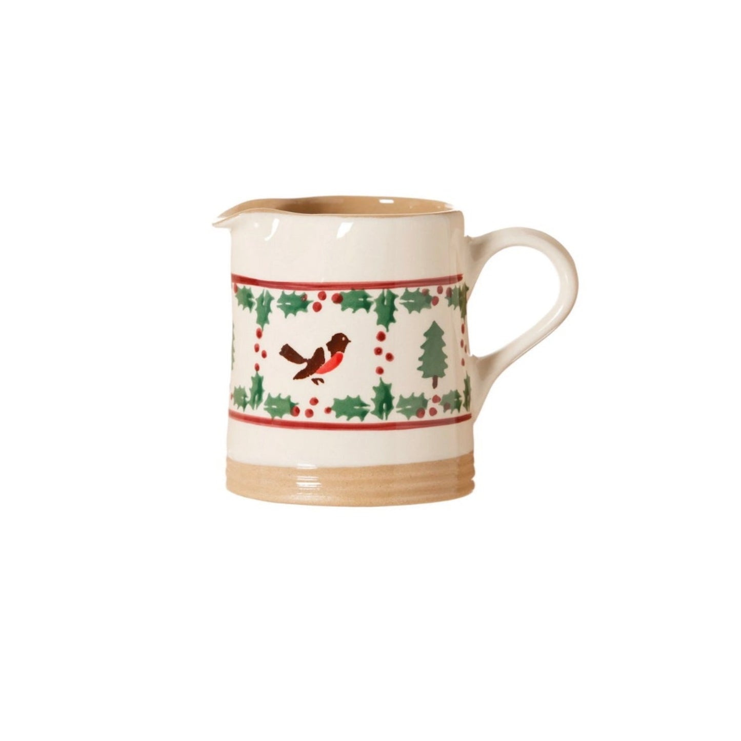 Winter Robin Small Cylinder Jug