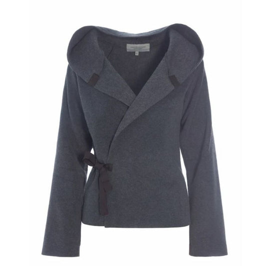 Henriette Steffensen Copenhagen Classic Fleece Wrap Cardigan - Grey