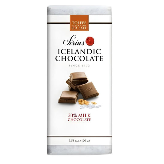 Sirius 33% Milk Chocolate with Toffee & Icelandic Sea Salt