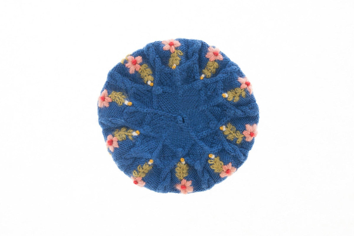 French Knot - Eleanor Beret - Blue