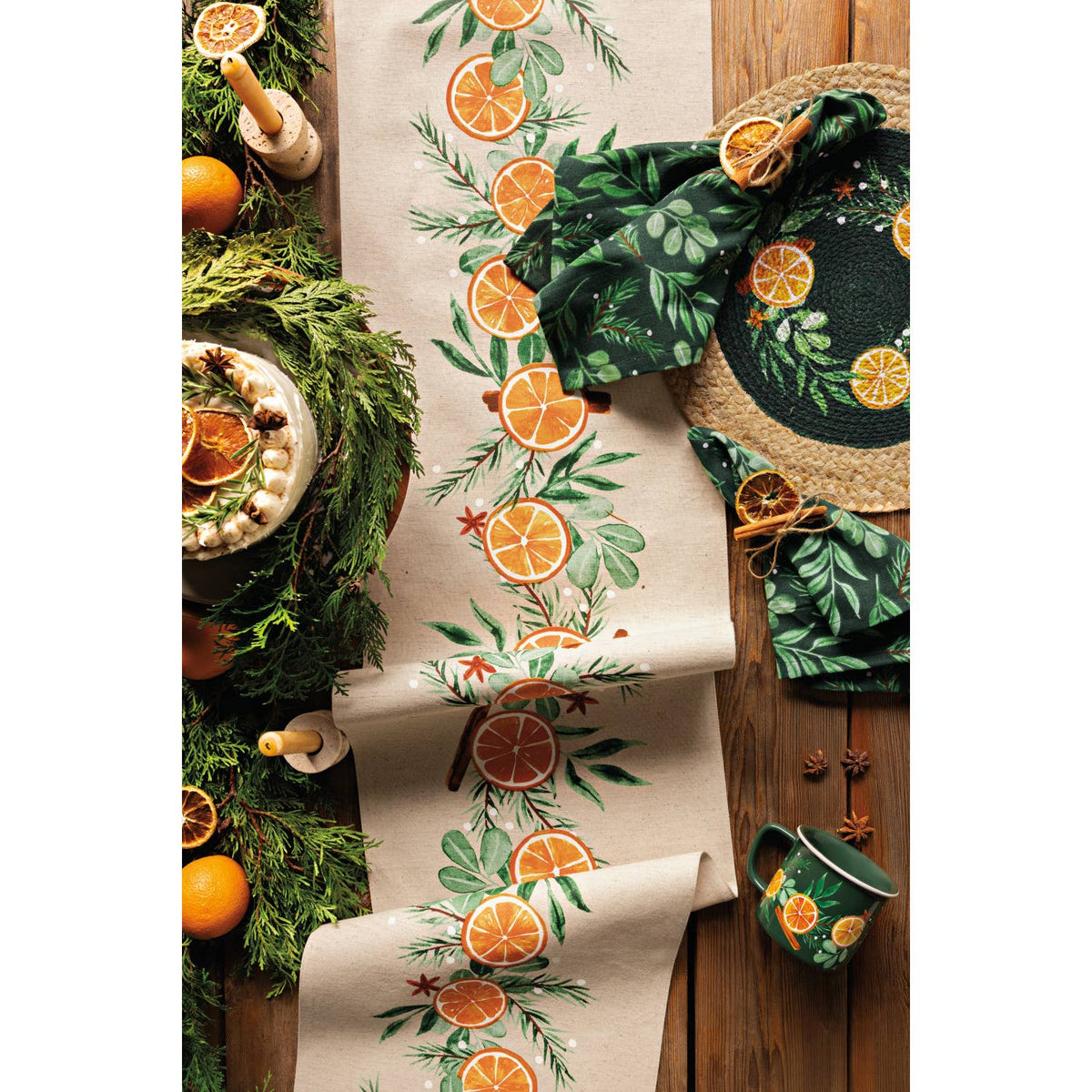 Now Designs by Danica - Cedar & Citrus Napkins Set of 4