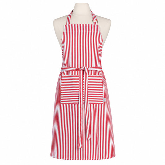 Narrow Red Stripe Chef Apron