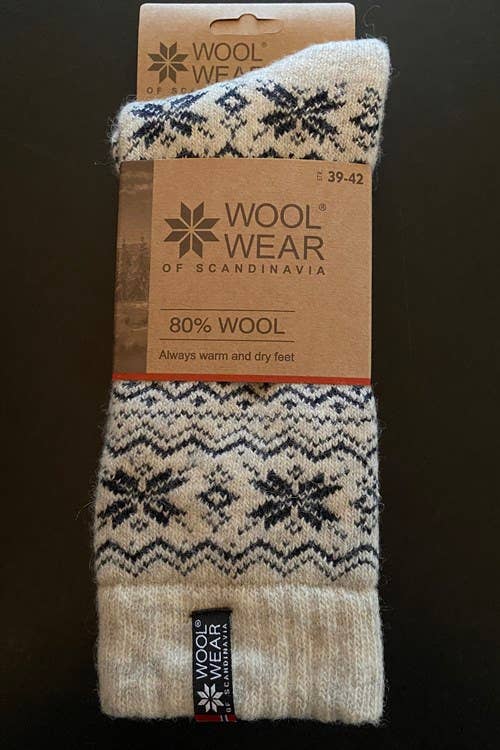 Swedish Passport - Wool Wear of Scandinavia Nordic Stars Wool Socks