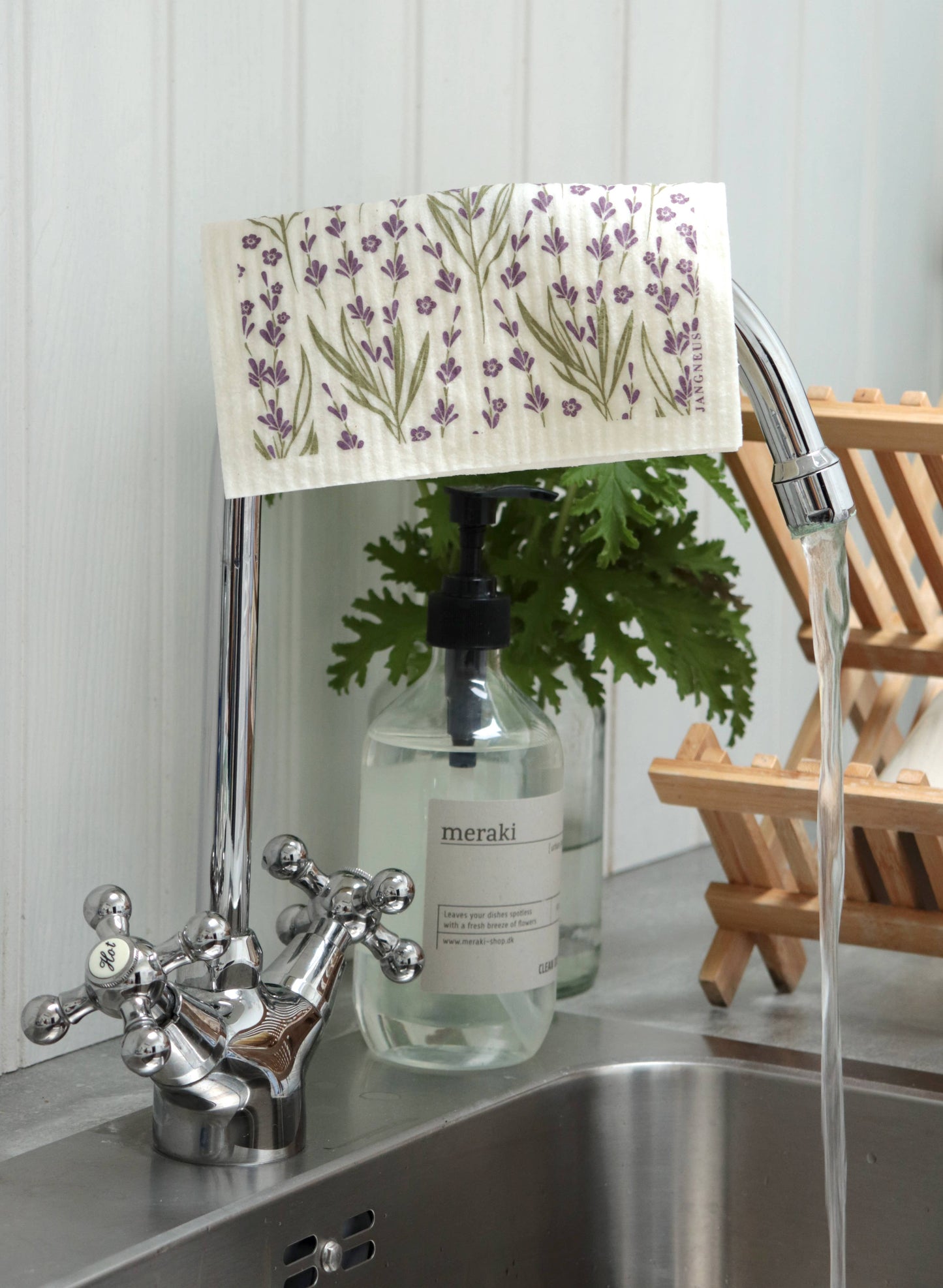 Jangneus - Swedish Dishcloth - Lavender - Green