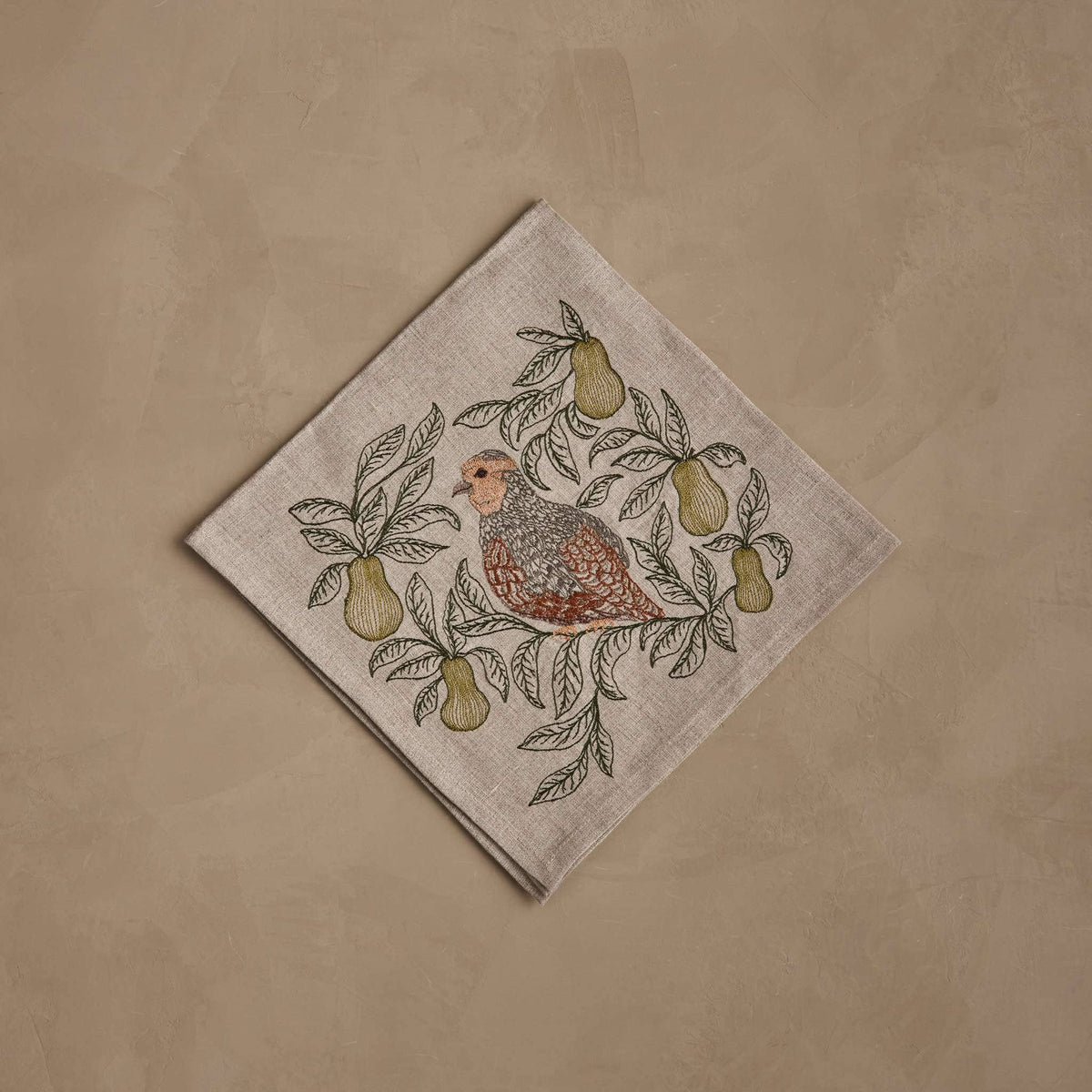 Coral & Tusk - Partridge in a Pear Tree Dinner Napkin