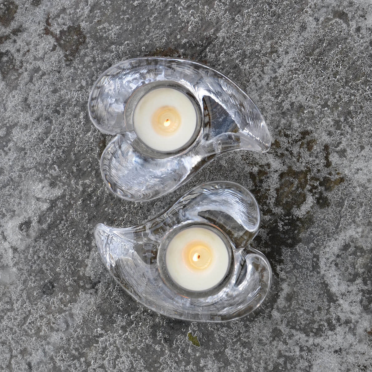 Simon Pearce Twist Heart Tealight