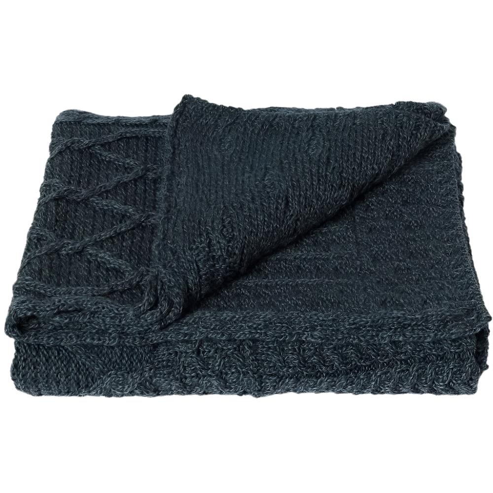 Patchwork Blanket - Dark Grey