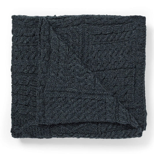 Patchwork Blanket - Dark Grey