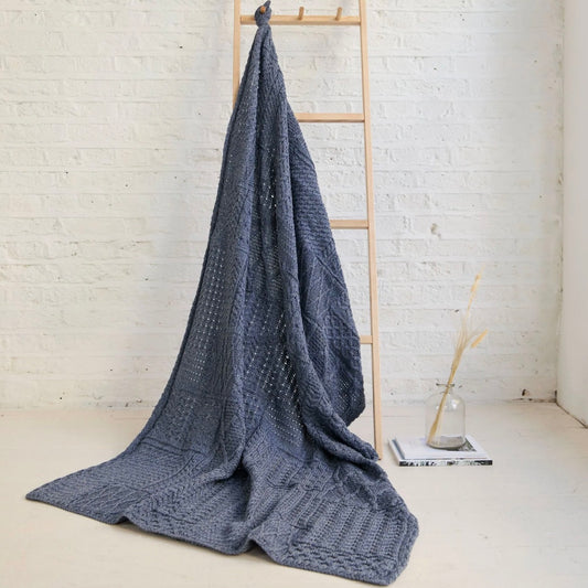 Patchwork Blanket - Denim