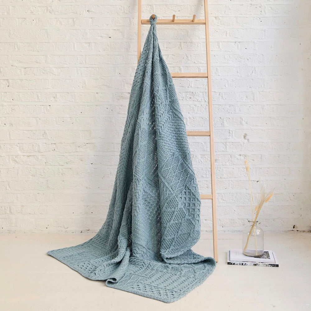 Patchwork Blanket - Blue