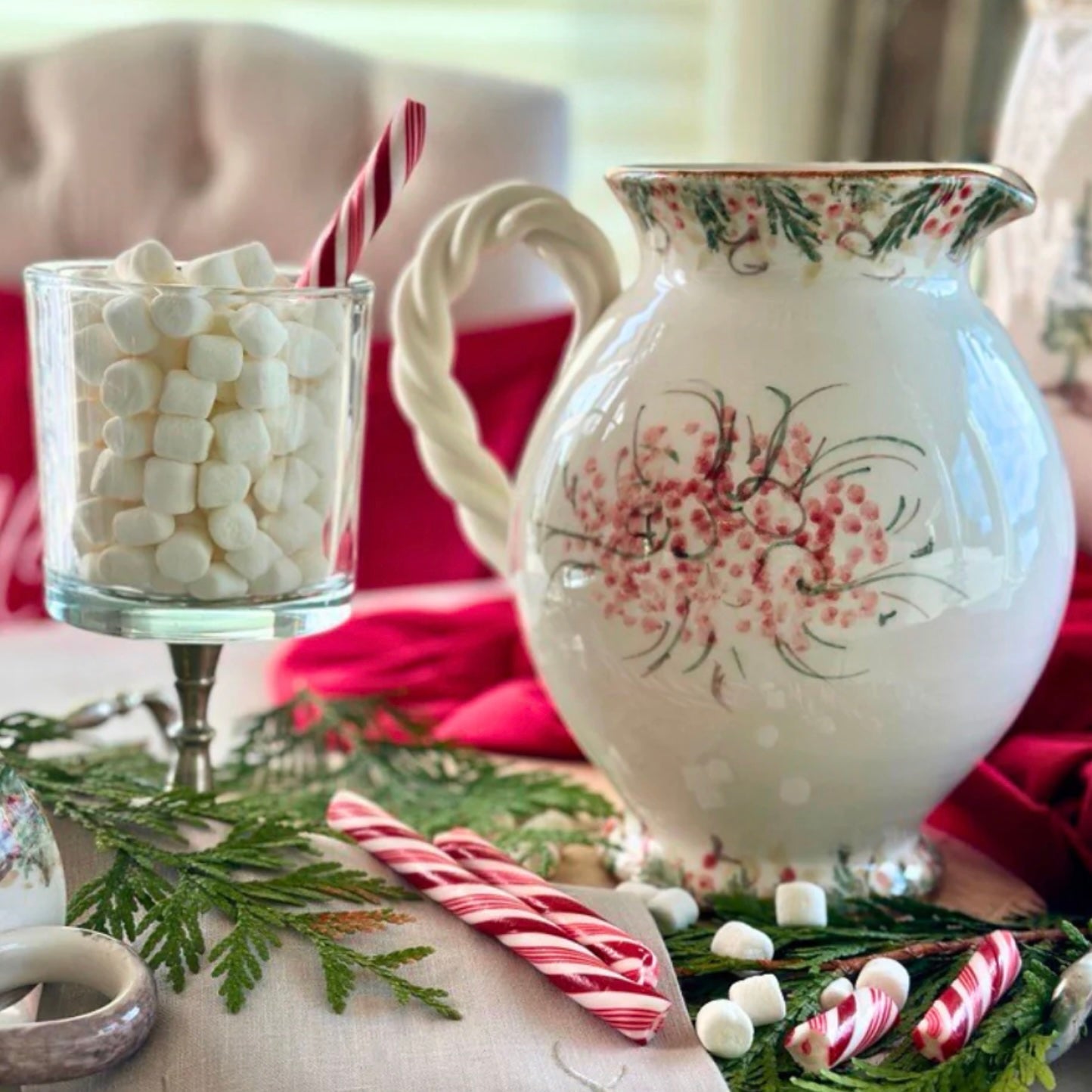 Arte Italica Natale Small Pitcher