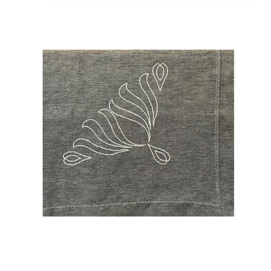 Tessitura Pardi Athena Tablecloth - Black 71" x 94.5"