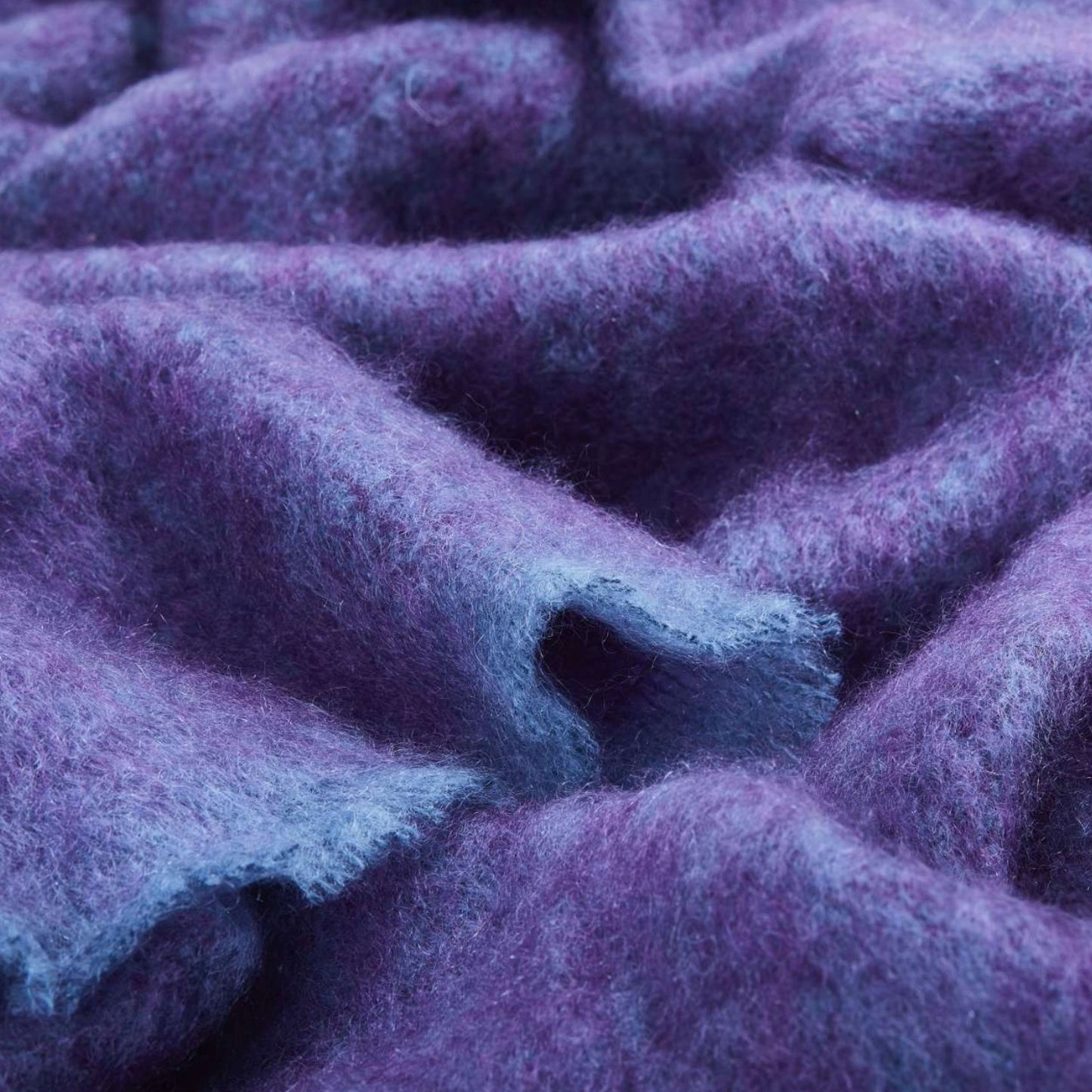 Aubergine Clash Drumin Mohair Small Throw