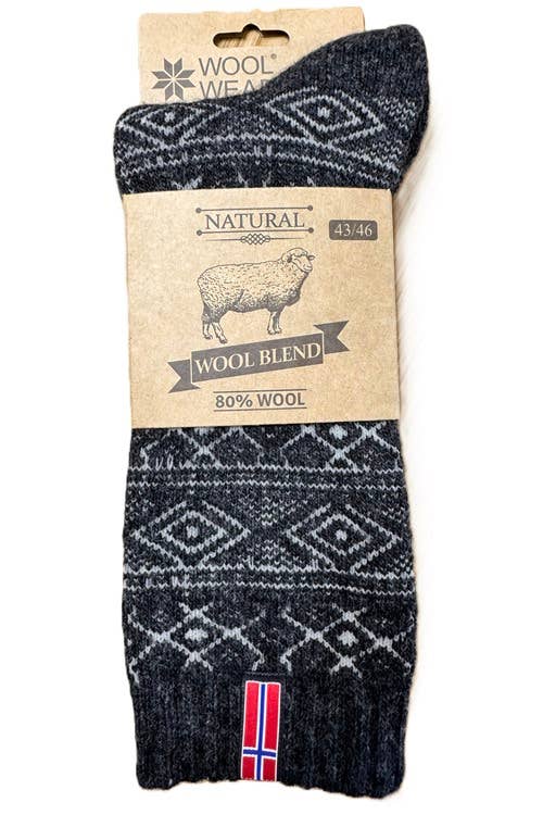 Swedish Passport - Wool Wear of Scandinavia Nordic Norway Wool Socks