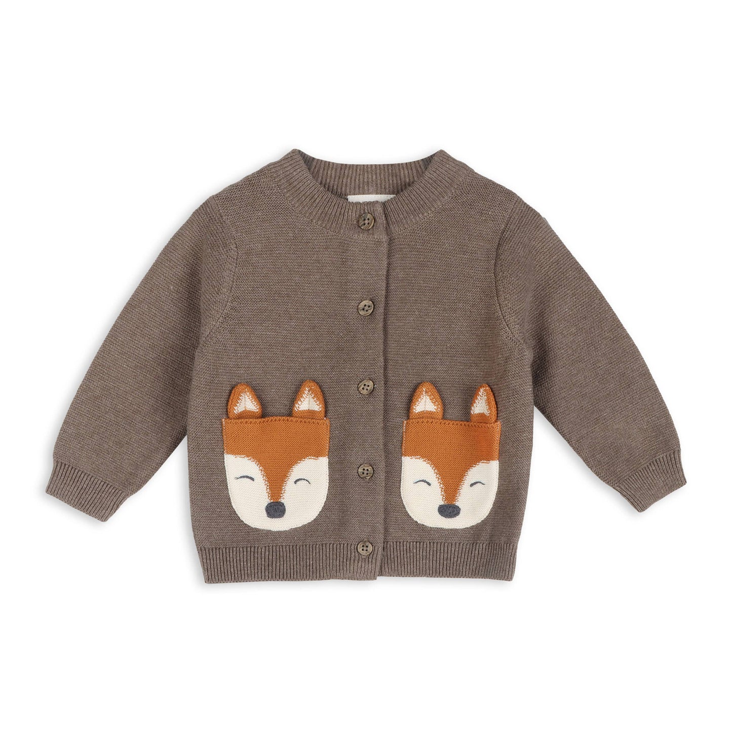 Viverano Organics - Fox Pocket Baby Knit Cardigan