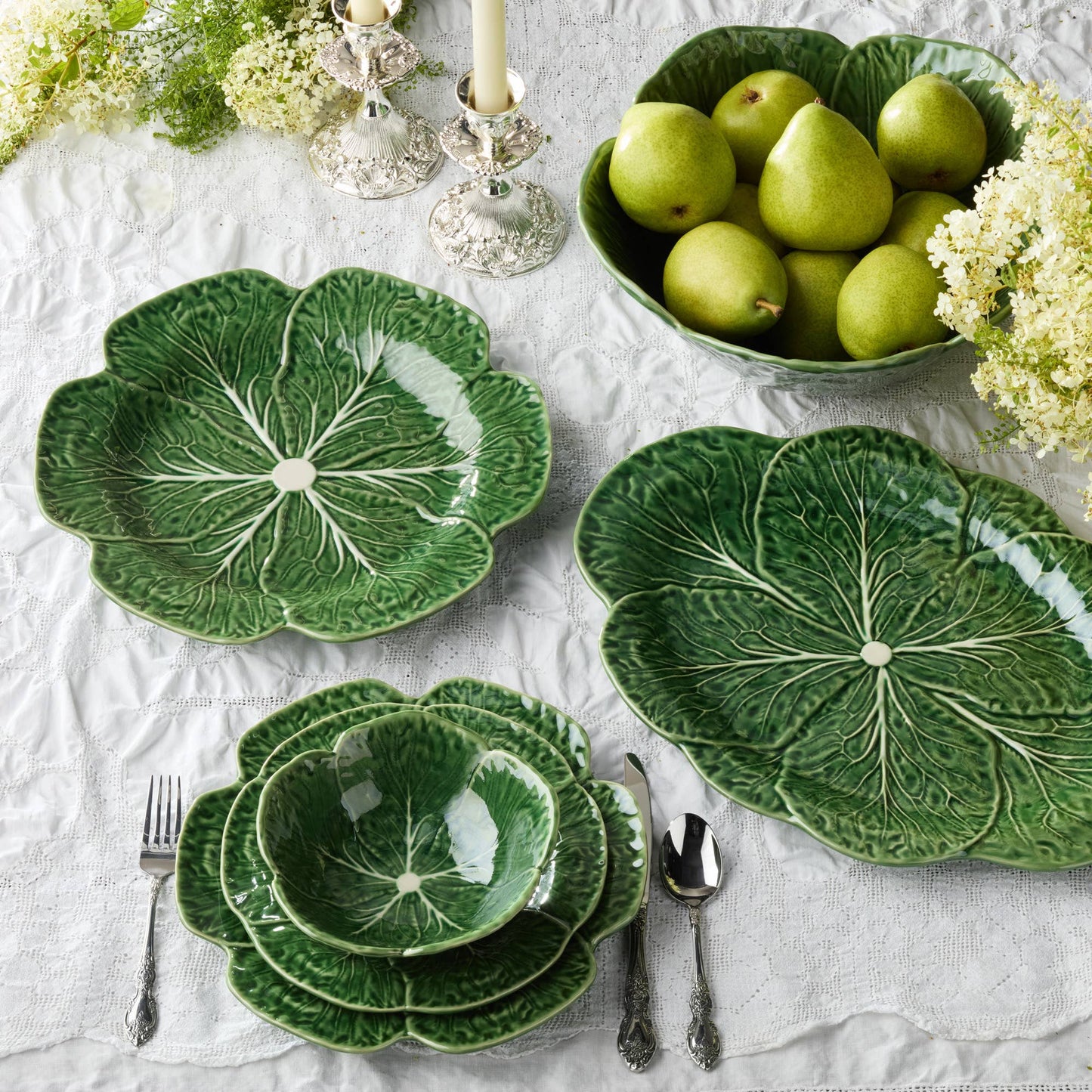 Le Jardin Cabbage Oval Platter