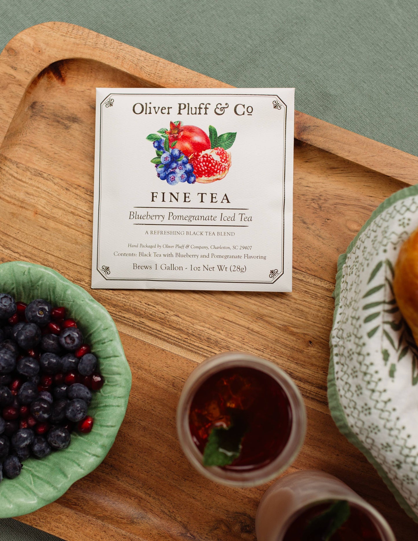 Oliver Pluff & Company - Blueberry Pomegranate Iced Tea - 1 Gallon Envelope