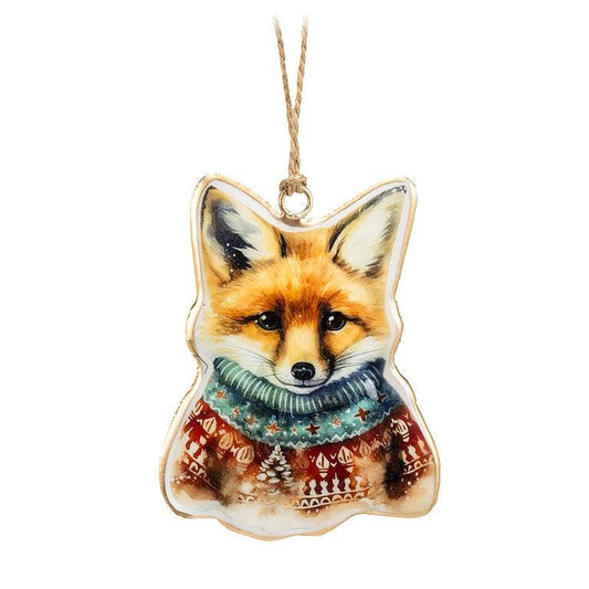 Abbott - Red Fox in Sweater Ornament