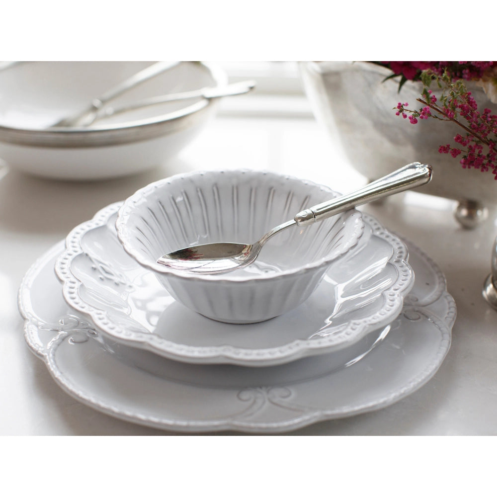 Arte Italica Bella Bianca Beaded Cereal Bowl set/4