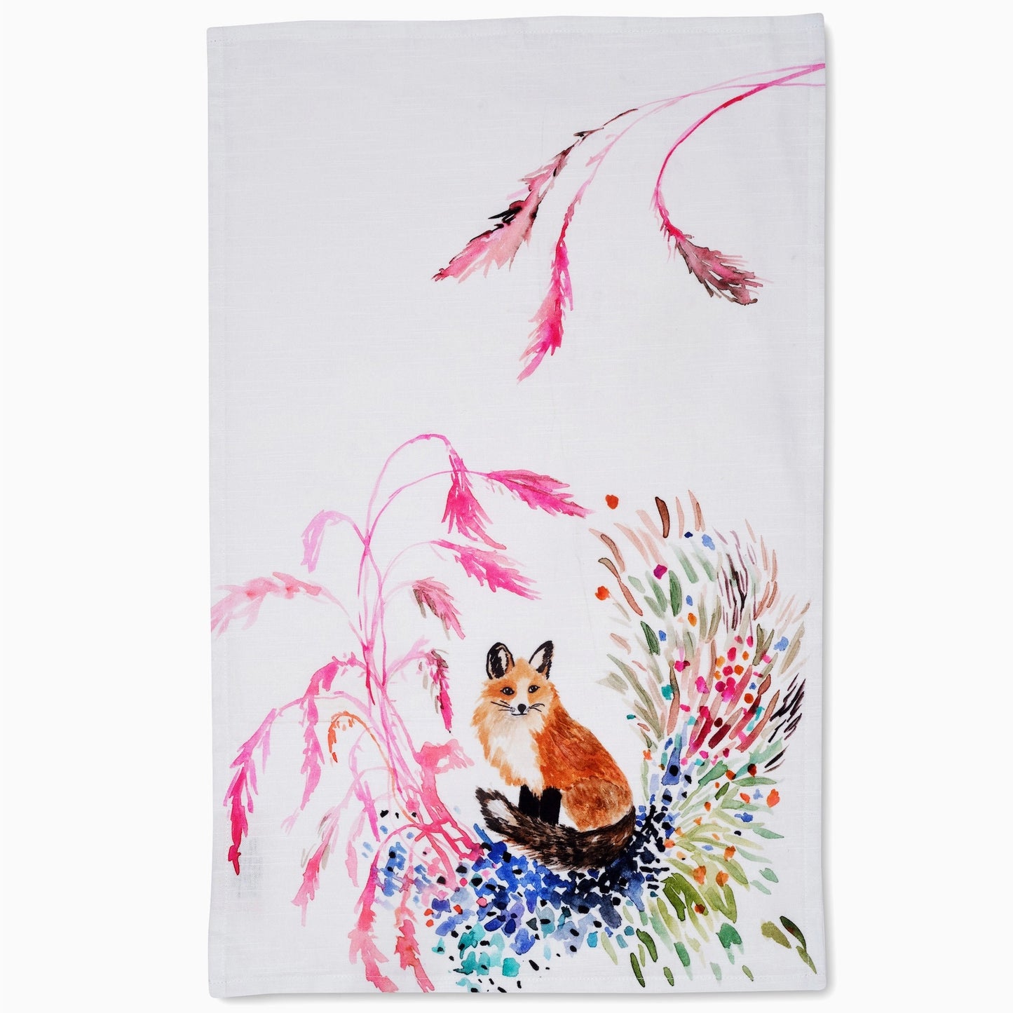 Tea Towel Fox Vignette