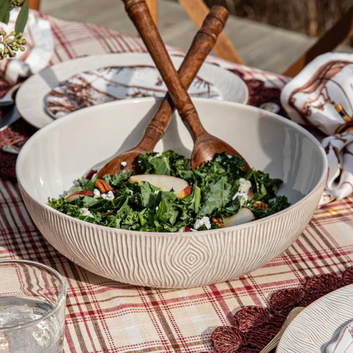 Blenheim Oak 12" Serving Bowl