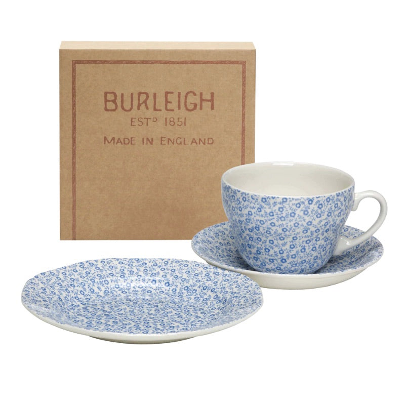 Pale Blue Felicity Breakfast Cup 3-Piece Set