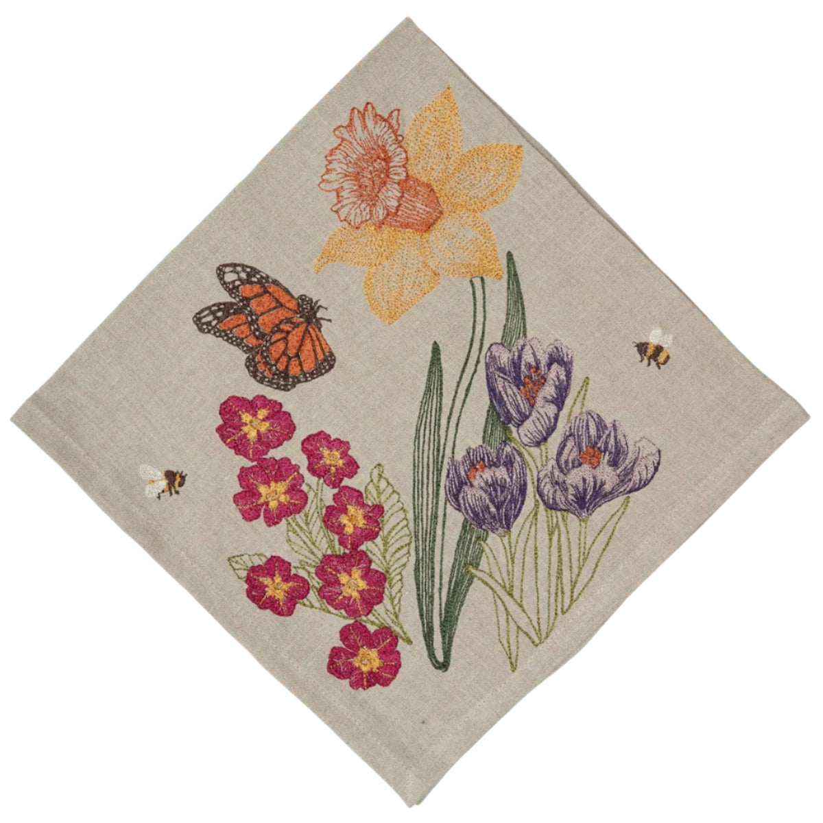 Coral & Tusk Bunnies and Blooms Dinner Napkin - Thumbnail 3