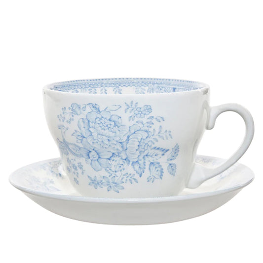 Blue Asiatic Pheasants Breakfast Cup & Saucer