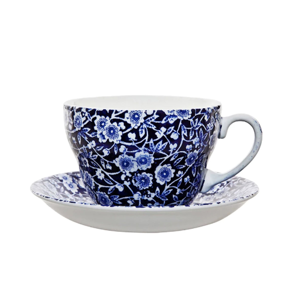 Blue Calico Breakfast Cup & Saucer