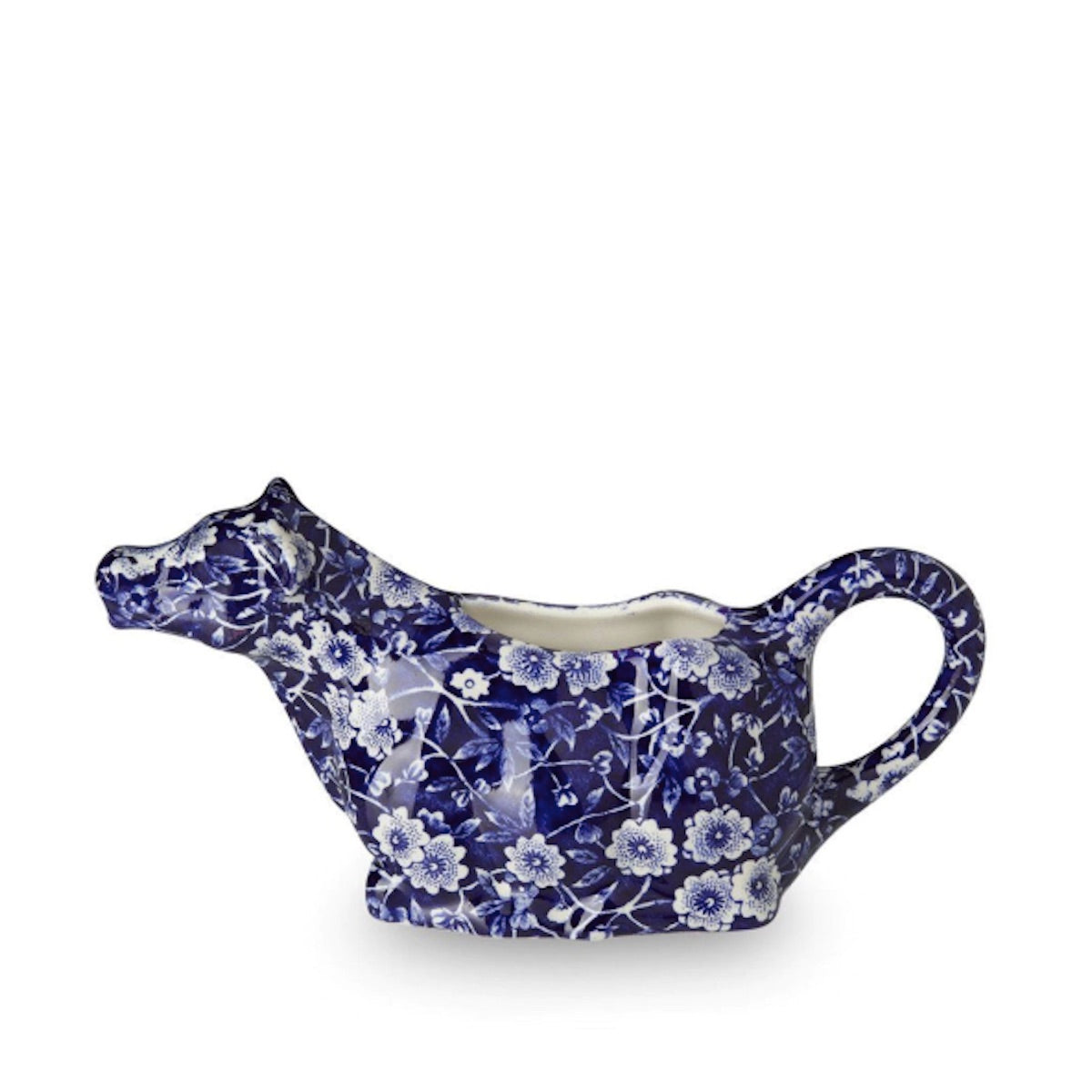 Blue Calico Cow Creamer