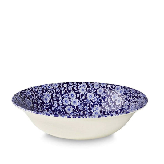 Blue Calico Pudding/Soup Bowl