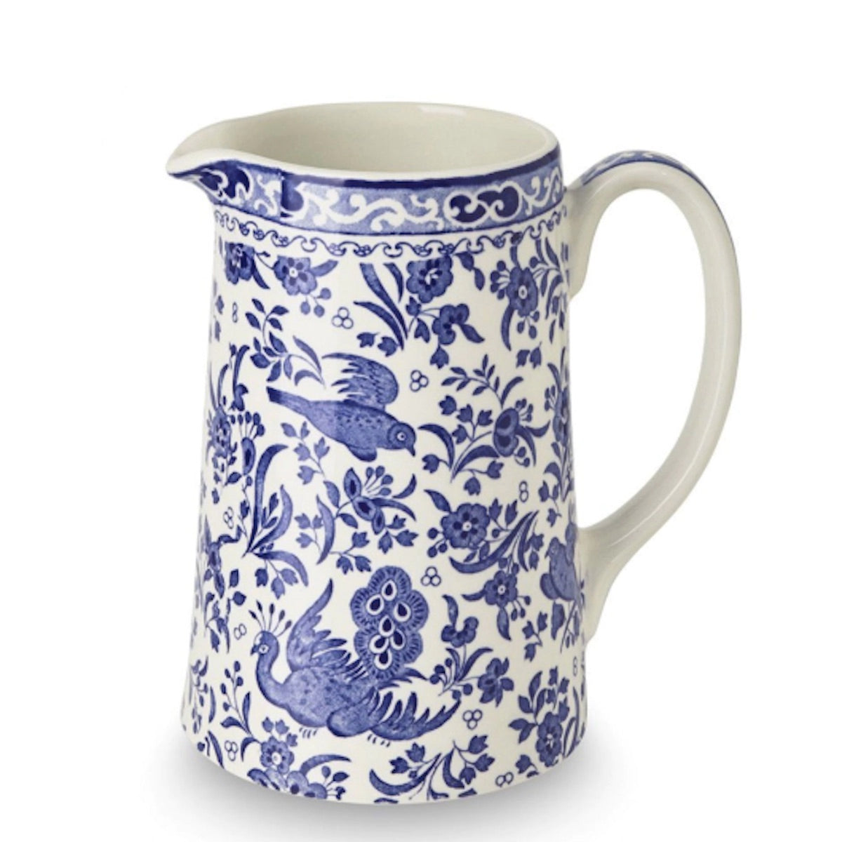 Blue Regal Peacock Medium Tankard Jug