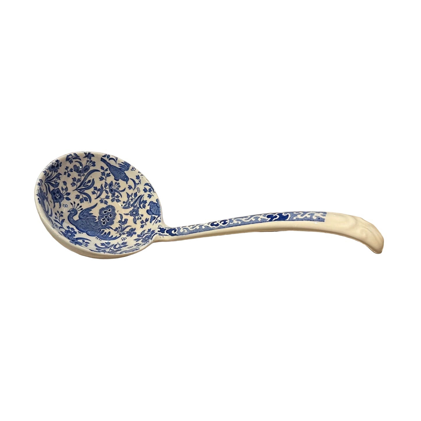 Burleigh Blue Regal Peacock Soup Tureen Ladle - Retired