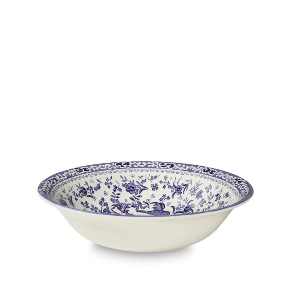 Blue Regal Peacock Soup/Pudding Bowl