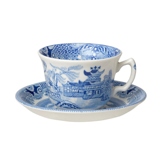 Blue Willow Teacup & Saucer