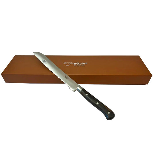 Laguiole en Aubrac Bread Knife Ziricote Wood 7.8"