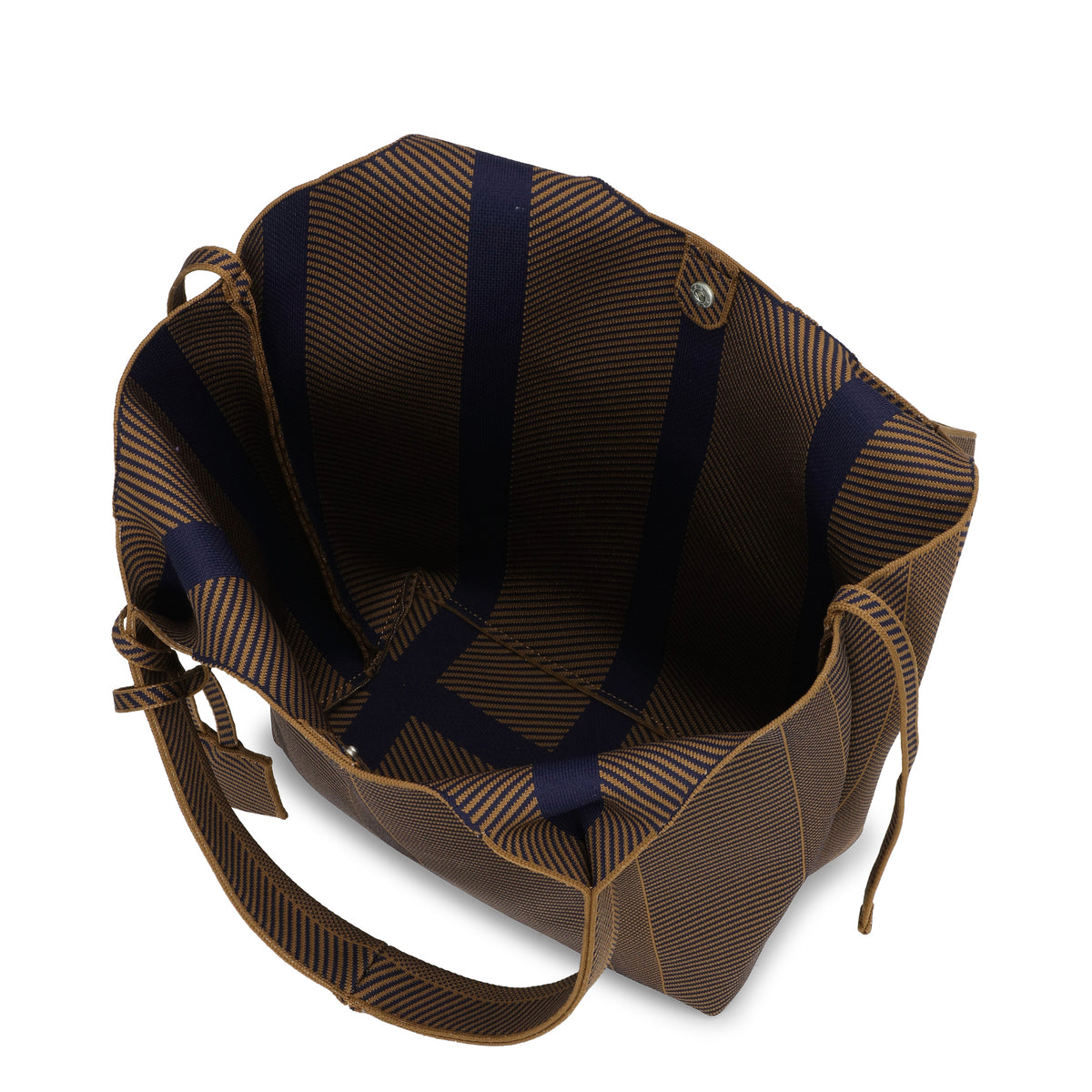 Ilse Jacobsen Knitted Bag - Dark Indigo/Buckthorn Brown