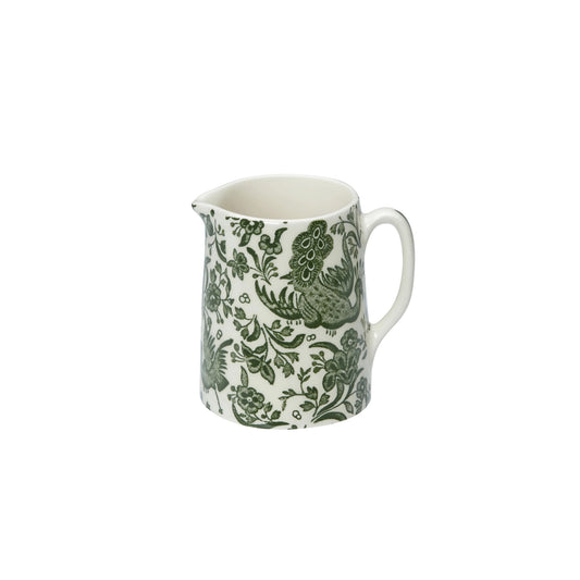 Burleigh Green Regal Peacock Tankard Mini Jug