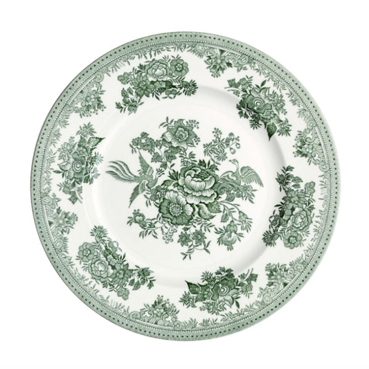 Green Asiatic Pheasants 10" Dinner Plate