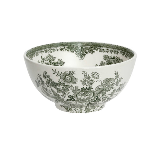 Green Asiatic Pheasants Medium Footed Bowl