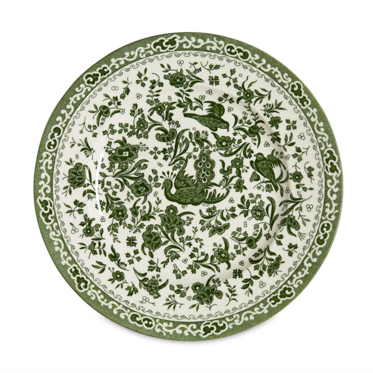 Green Regal Peacock 8.75" Medium Plate