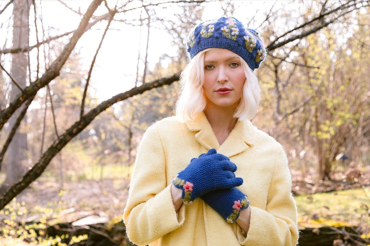 French Knot - Eleanor Beret - Blue