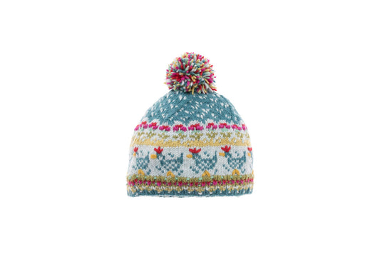 French Knot - Heirloom Hen Hat - Teal