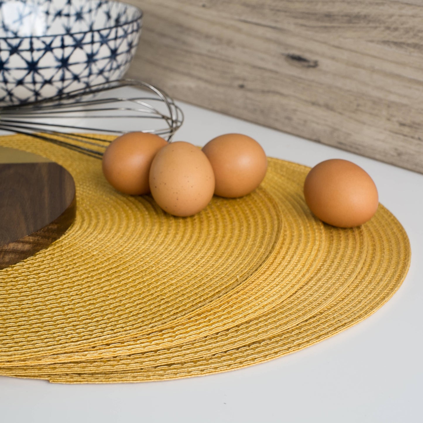 Disko Honey Round Placemat Set/4