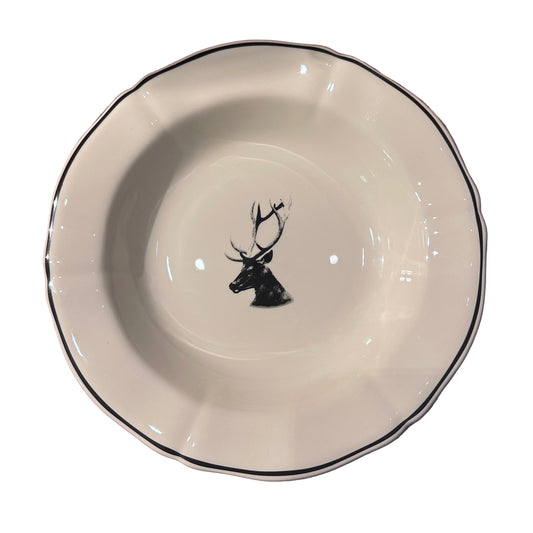 Gien Chambord Rim Soup Plate - Retired