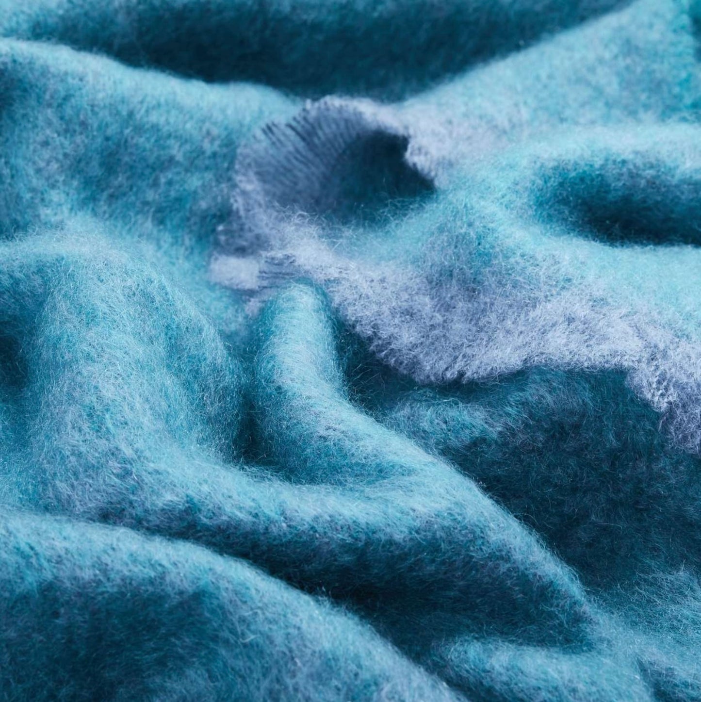 Cushendale Clash Mohair Throw Blanket Large - Bottle
