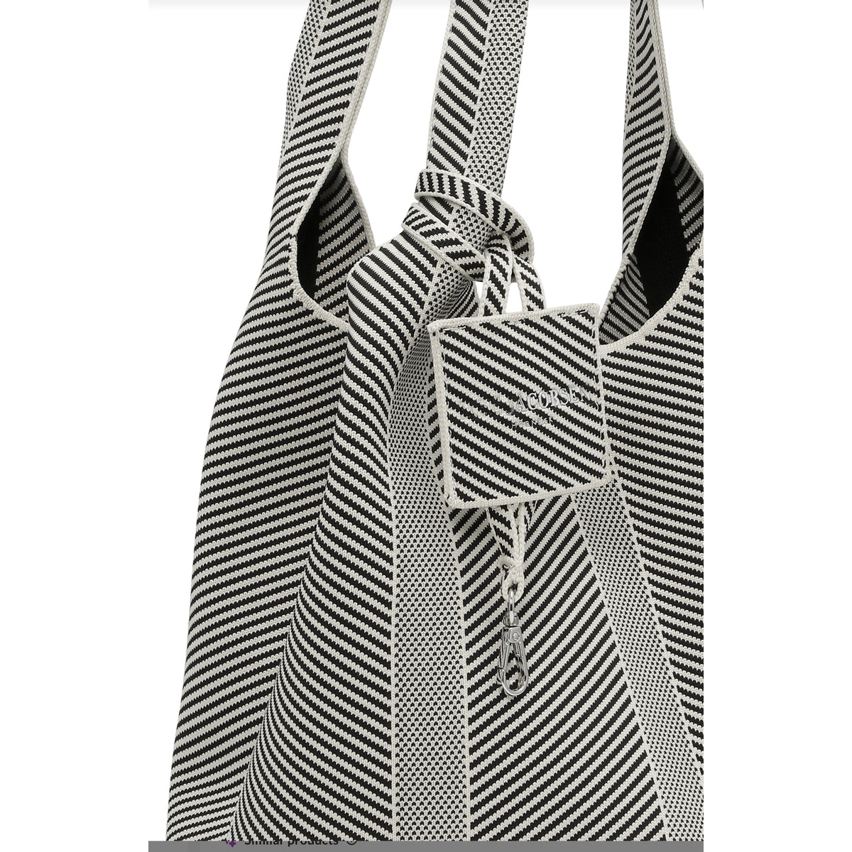 Ilse Jacobsen Knitted Bag - Milk Cream/Black