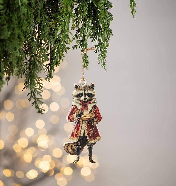 Abbott - Gentleman Raccoon Ornament
