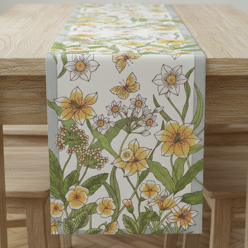 Ekelund Daffodil Table Runner - Short